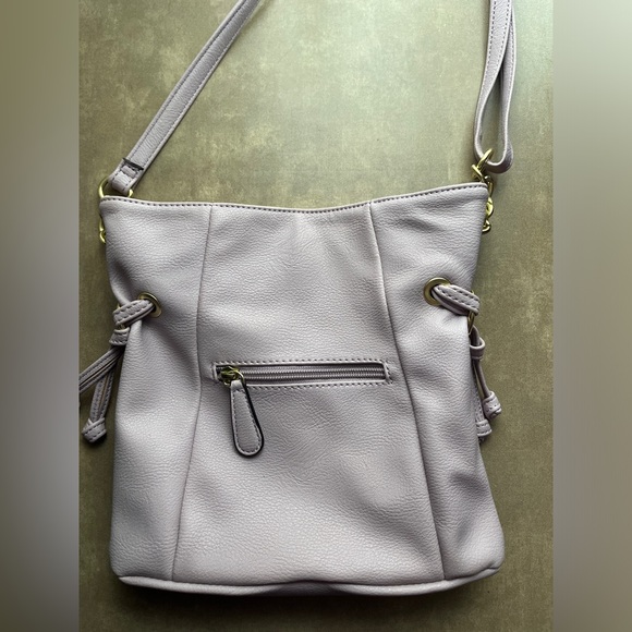 EUC Pretty Purple Nicole by Nicole Miller handbag/crossbody/shoulder bag - Picture 7 of 10